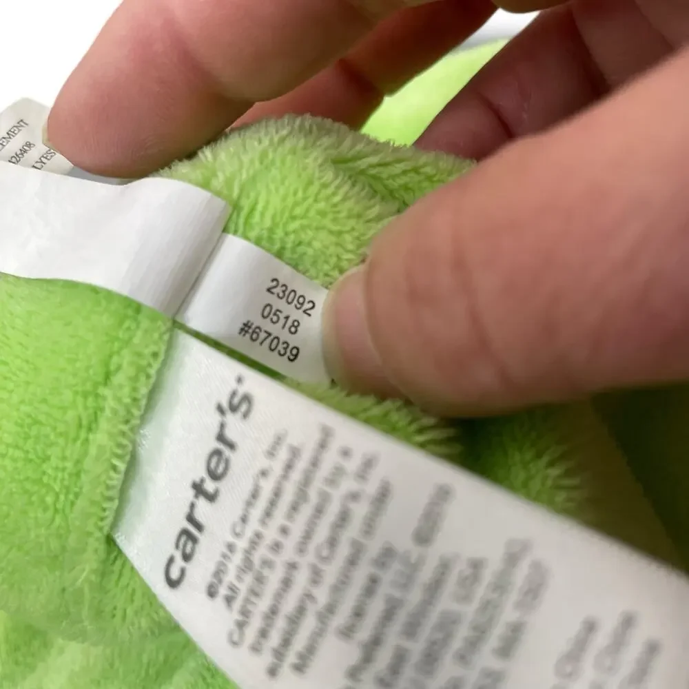 Carters Owl Lovey Security Blanket Soother Plush 67039 Sage Green Nursery 14